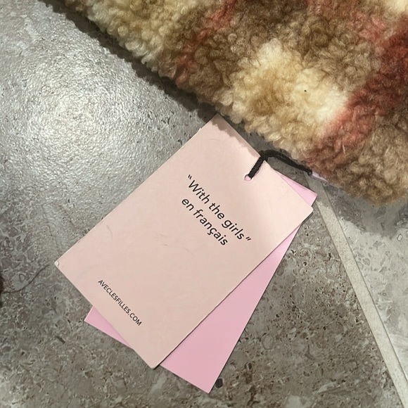 Avec Les Filles Sherpa Plaid Jacket, Size XS New w/Tag - Picture 4 of 6